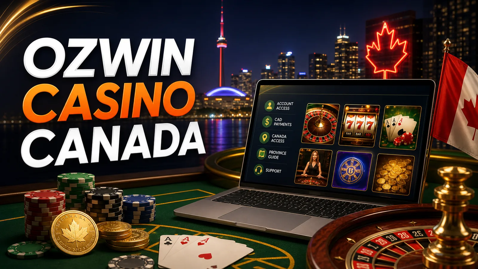 Ozwin Casino Canada content banner for Canadian players