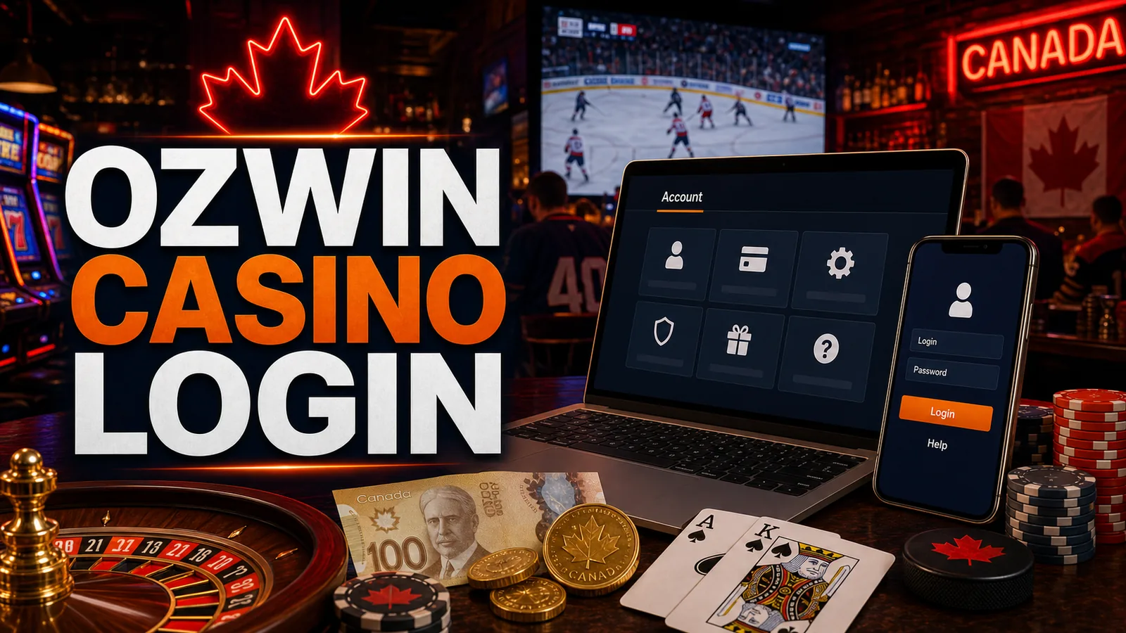 Ozwin Casino Login content banner for Canadian players
